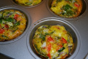 Post oven egg muffin