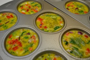 Pre oven egg muffin